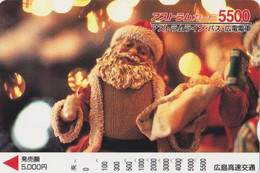 Carte Prépayée JAPON - PERE NOEL - CHRISTMAS Santa Claus JAPAN Prepaid Bus Card - WEIHNACHTEN  - FR  202 - Natale