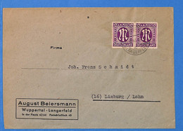 Allemagne Zone Bizone 1946 Lettre De Wuppertal (G11310) - Autres & Non Classés