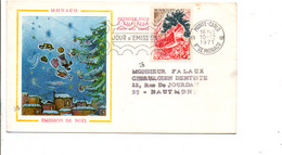 MONACO LETTRE FDC DE LABORATOIRE POUR LA FRANCE 1971 - Lettres & Documents