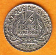 1/2 Piastre Syrienne - 1921 - Banque De Syrie - Autres – Asie