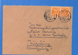 Allemagne Zone Bizone 1946 Lettre De Augsburg (G11322) - Autres & Non Classés