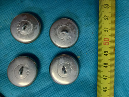 Lot De 4 Boutons Métal - Bottoni