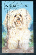 KUBA Block 128 Canc., Bichon Habanero, Bologneser-Hündchen, Hund, Dog, Chien - CUBA - Gebruikt