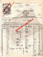 87- LIMOGES- FACTURE MAUREIL CHAPEAU CHARLES  VERRIER- MANUFACTURE PORCELAINE -66 RUE DE PARIS-1912-COUTTIERE VICHY - Textilos & Vestidos