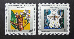 Rwanda - Rep. Rwandaise - 1970  - N° 379 / 80 (  2 Values ) Medicine - DECOUVERTE DE LA QUININE - Kinine - Insect - MNH - Ungebraucht