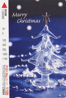 Carte JAPON - NOEL /Sapin En Cristal - CHRISTMAS TREE JAPAN Prepaid Card - WEIHNACHTEN Bus Karte - FR 209 - Kerstmis