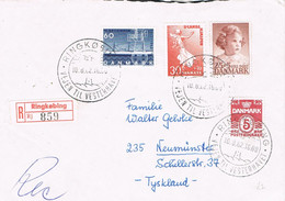 47907. Carta Certificada RINGKOBING (Danmark) Dinamarca 1962 To Germany - Lettres & Documents