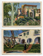 ETATS UNIS LOS ANGELES  2 Cartes HOLYWOOD Belles Villas Artistes CINEMA Claudette Colbert Et Dolores Del Rio  D13 2022 - Los Angeles