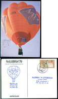 Deutschland 1979 AK NAJUBRIA Offizielle Ausstellungsdruksache Befördert Mit Heißluftballon - Bourses & Salons De Collections