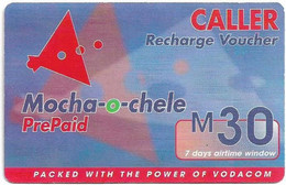 Lesotho - Vodacom - Mocha-o-chele M30, Exp.17.05.2004, GSM Refill 30M, Used - Lesoto