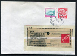 YUGOSLAVIA 1991 Mailcoach 4 D. Stationery Envelope Used With Additional Franking.  Michel U98 - Entiers Postaux