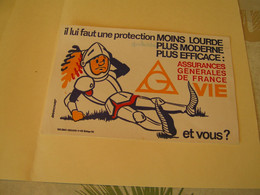 Buvard Assurance Général De France - AGF- Dessin Brancourt - Banque & Assurance