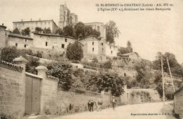 St Bonnet Le Château * Route Et L'église , Dominant Les Vieux Remparts - Other & Unclassified