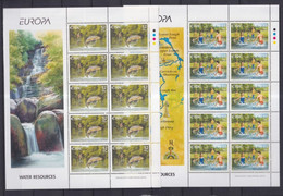 EUROPA CEPT / EAU - 2001 - IRLANDE FEUILLET COMPLET YVERT N°1345/1346 ** MNH - VALEUR FACIALE = 7.9 EUR - 2001