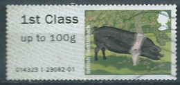 GROSBRITANNIEN GRANDE BRETAGNE GB 2012 POST&GO PIGS: SADDLEBACK 1st CLASS Up To 100g USED SG FS38 MI ATM38 YT TD38 - Post & Go (distribuidores)