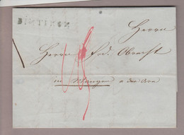 CH Heimat AG Dintikon 1858-07-31 BOM Nach Wangen An Der Aare - Briefe U. Dokumente