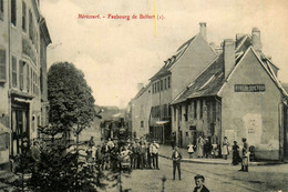 Héricourt * Faubourg De Belfort * Bureau De L'Octroi * Arrivée Train Locomotive Machine Ligne Chemin De Fer Haute Saône - Héricourt