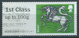 GROSBRITANNIEN GRANDE BRETAGNE GB 2015 POST&GO GOHERALDIC BEASTS: UNICORN FC Up To 100g USED SG FS126 MI AT88 YT TD 87 - Post & Go Stamps