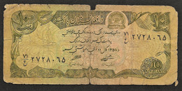 10 Afghanis   "AFGHANISTAN"    B      Bc 9 - Afghanistan