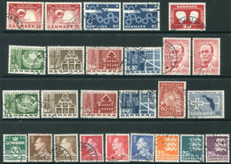 DENMARK 1967 Complete Issues With Ordinary And Fluorescent Papers, Used Michel 449-466 - Usati