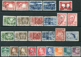 DENMARK 1967 Complete Issues With Ordinary And Fluorescent Papers, Used Michel 449-466 - Oblitérés