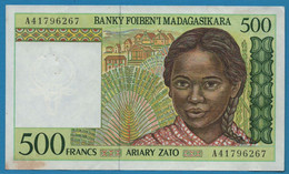 MADAGASCAR 500 FRANCS / ARIARY ND (1994)# A41796... P# 75a - Madagascar