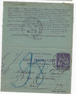 PARIS 116 R Réaumur Carte Lettre Pneumatique 75c Chaplain Ob 7 11 1924 Type Du Yv 2600 Dest Paris Bourse DU - Pneumatische Post