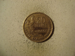 MONNAIE FRANCE 20 FRANCS 1950 GEORGES GUIRAUD / 3 PLUMES - 20 Francs