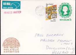 Nieuw Zeeland 1977, Letter To Netherland - Postal Stationery