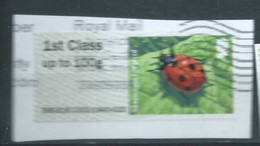GROSBRITANNIEN GRANDE BRETAGNE GB POST&GO 2016 LADYBIRDS:SEVEN SPOT LADYBID  FCup To 00g USED SG FS159 MI AT11 YT TD112 - Post & Go Stamps