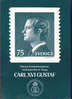 Zweden 1974, First Stamp Issue With Portrait Carl XVI Gustaf - Lettres & Documents