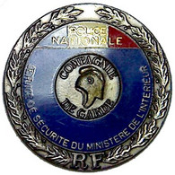 Plaque Ronde De La Police Nationale. - Police & Gendarmerie