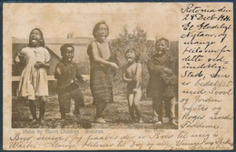 New Zealand, Haka By Maori Children, Rotorua - Posted 1904, Undivided Back - Ozeanien
