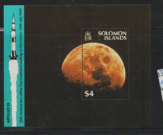 Solomon Islands  1989  SG MS656  Apollo  11  Unmounted Mint Miniature Sheet - Salomoninseln