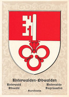 Canton Kanton  Unterwalden Obwalden Unterwald Obwald Unterwaldo Soprasselva  Armoiries Wappen Stemma 10X15 Cm - Otros & Sin Clasificación