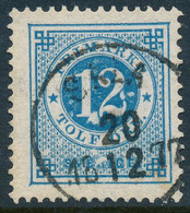 Sweden Suède Sverige 1877: Facit 32b, 12ö Blue Ringtyp P13, F-VF Used, SALA Cancel (DCSV00367) - 1872-1891 Ringtyp