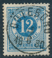 Sweden Suède Sverige 1877: Facit 32c, 12ö Blue Ringtyp P13, VF Used, GÖTEBORG Cancel (DCSV00368) - 1872-1891 Ringtyp