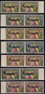 ECUADOR(1938) Eagle. Washington. Flags. Complete Set Of 7 Values Overprinted SPECIMEN In Red. Scott Nos C57-63 - Ecuador