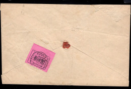 RUSSIA (Zemstvo Of SHATSK)(1890) Beehive. Bees. Beautiful And Sharp Copy Of The 3 Kopecks, Black On Rose On Cover. - Zemstvos