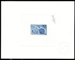 NIGER(1971) Godjie. Die Proof In Blue Signed By The Engraver AUFSCHNEIDER. Scott No 247, Yvert No 252. Rare! - Zentralafrik. Republik
