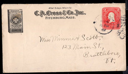 U.S.A.(1907) Sack Of Coffee. Postal Stationery Envelope With Corner Illustrated Ad For Red Cross Coffee. - 1901-20