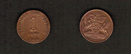 TRINIDAD & TOBAGO  1 CENT 1966 (KM # 1) #6833 - Trinidad Y Tobago