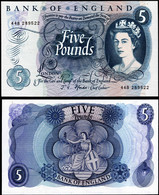 Great Britain 1966-70 £5 Fforde Fine Uncirculated Condition. - 5 Pounds