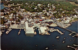 Maine Boothbay Harbor Aerial View Showing West Side Of Harbor - Autres & Non Classés
