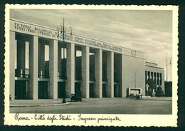 CLG172 - ROMA - CITTA' DEGLI STUDI - INGRESSO PRINCIPALE ANIMATA AUTO CAR 1940 CIRCA - Enseignement, Ecoles Et Universités