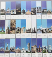 China Bookmark,famous Buildings Over The World，30 Bookmarks - Marque-Pages