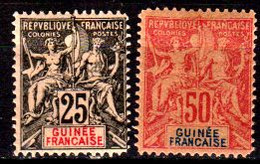 4) French Guinea: Stamps Issued By 1892-1900 (+) LH-Quality And Price In Your Opinion. - Other & Unclassified