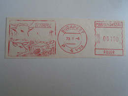 D191653  Hungary   TERIMPEX  1973  - 100 Filler - RED METER  FREISTEMPEL  EMA - Automatenmarken [ATM]