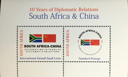 South Africa 2008 China Diplomacy Minisheet MNH - Nuovi