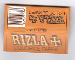 Carnet Papier à Cigarette - RIZLA LIQUORICE - Papier Réglisse - Rare ! Années 80 - Cigarette Rolling Paper - Sonstige & Ohne Zuordnung